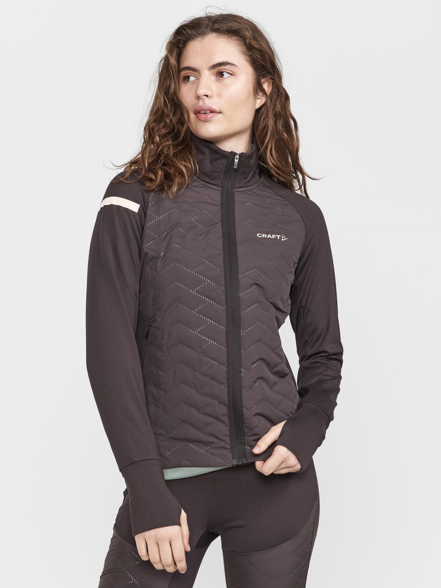 WOMENS ADV SUBZ RUNNING JACKET 3 - BARK Craft Sportswear NA