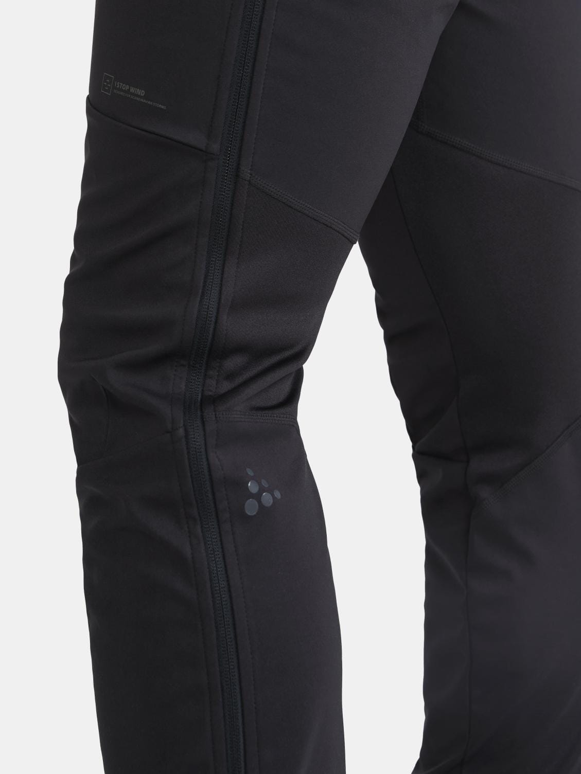 MENS CORE XC SKI TRAINING FZ PANTS - Black Craft Sportswear NA