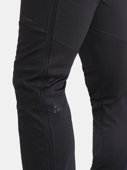 MENS CORE XC SKI TRAINING FZ PANTS - Black Craft Sportswear NA