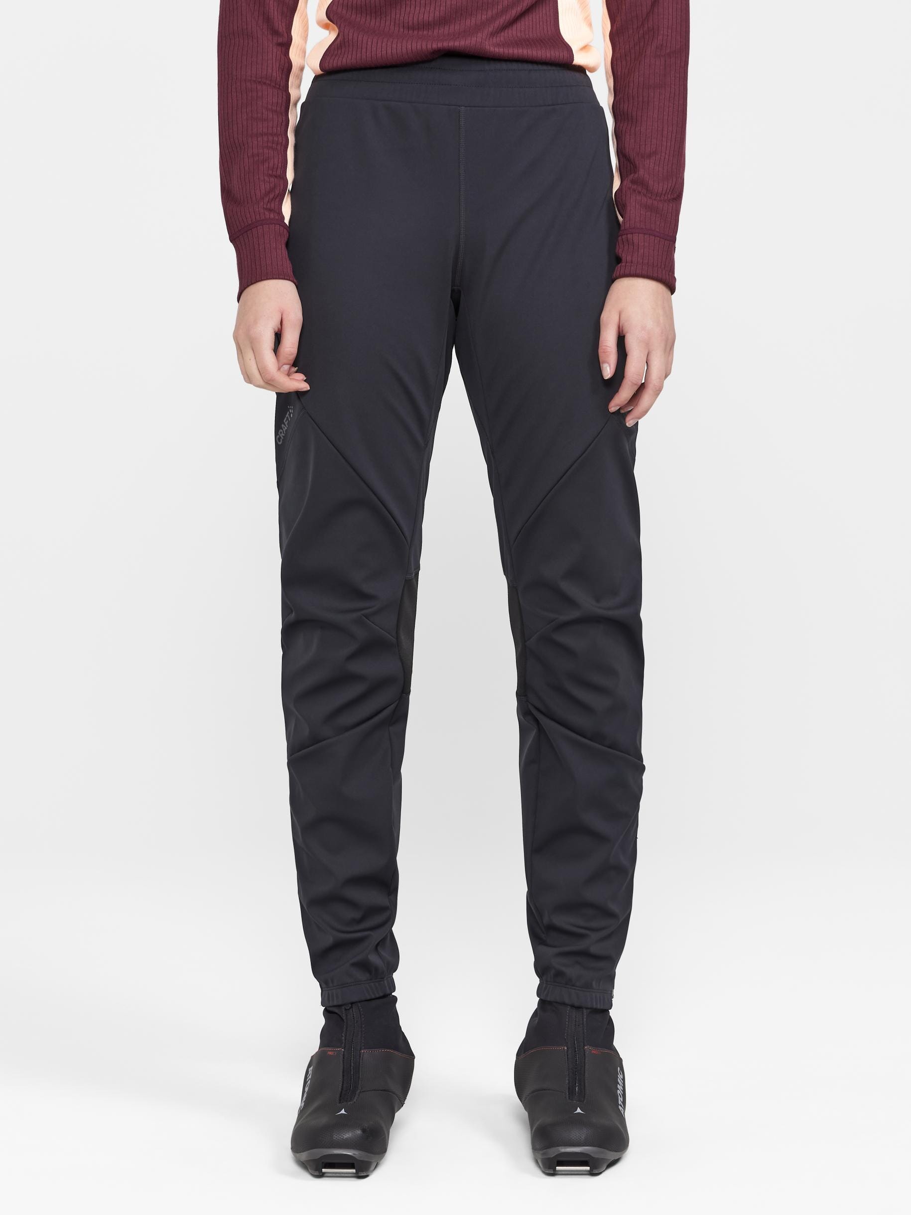 WOMENS CORE XC SKI TRAINING FZ PANTS - Black Craft Sportswear NA