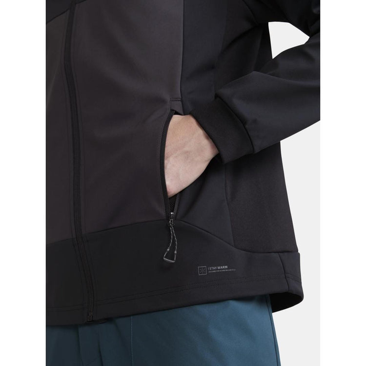 MEN'S CORE BACKCOUNTRY HOOD JACKET - BLACK-SLATE Craft Sportswear NA