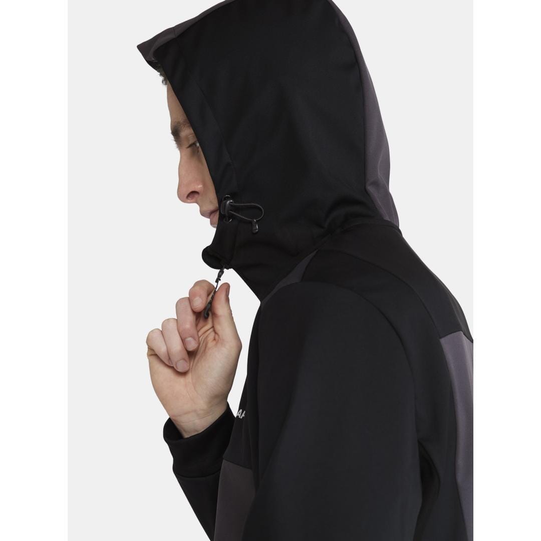 MEN'S CORE BACKCOUNTRY HOOD JACKET - BLACK-SLATE Craft Sportswear NA