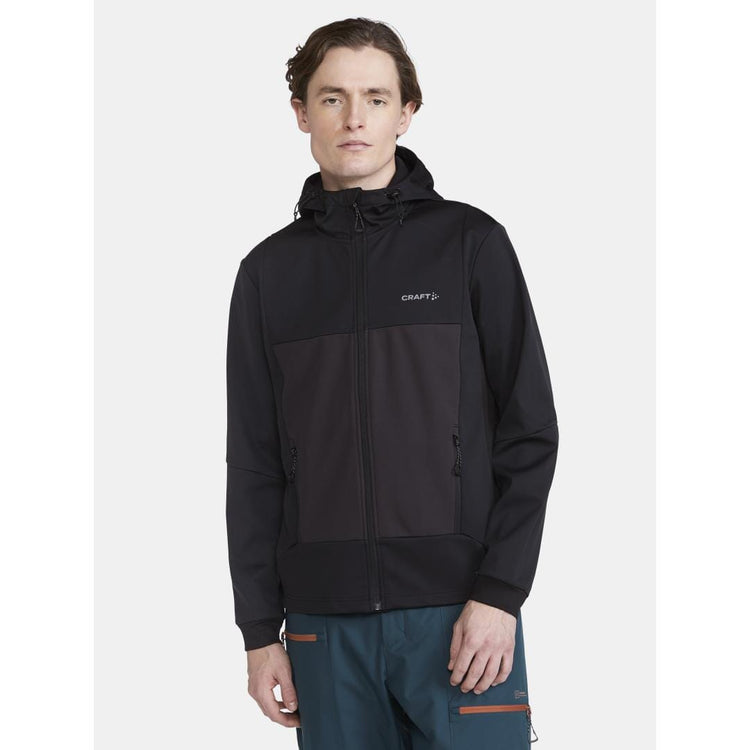 MEN'S CORE BACKCOUNTRY HOOD JACKET - BLACK-SLATE Craft Sportswear NA