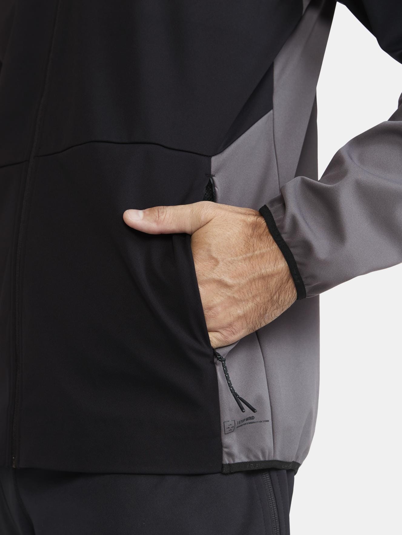 MENS CORE XC SKI TRAINING JACKET - Black/Granite Craft Sportswear NA