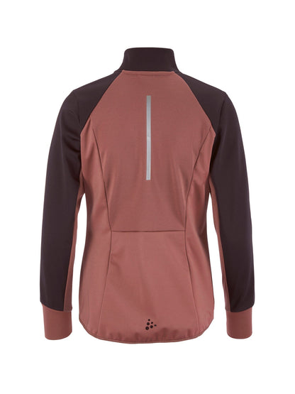 Women's Core XC Ski Training Jacket - Rose Brown/DK Plum Craft Sportswear NA