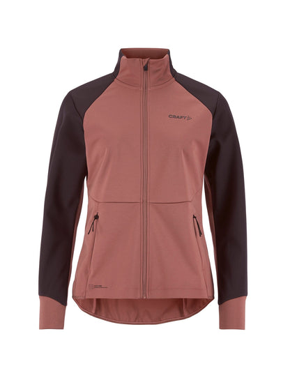 Women's Core XC Ski Training Jacket - Rose Brown/DK Plum Craft Sportswear NA