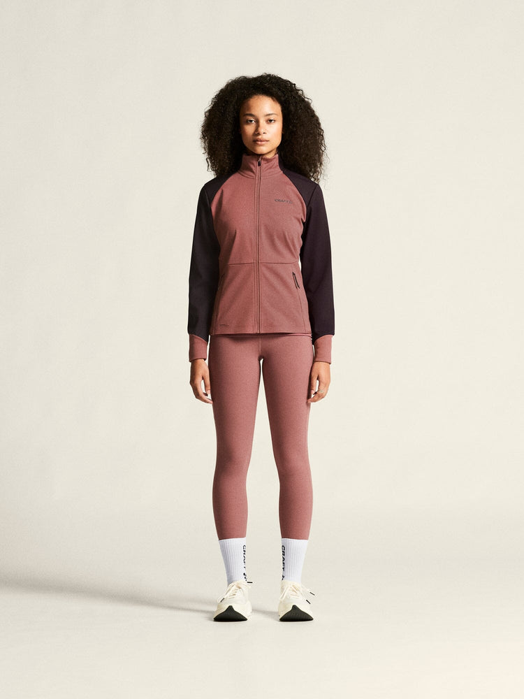 Women's Core XC Ski Training Jacket - Rose Brown/DK Plum Craft Sportswear NA