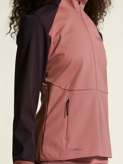 Women's Core XC Ski Training Jacket - Rose Brown/DK Plum Craft Sportswear NA