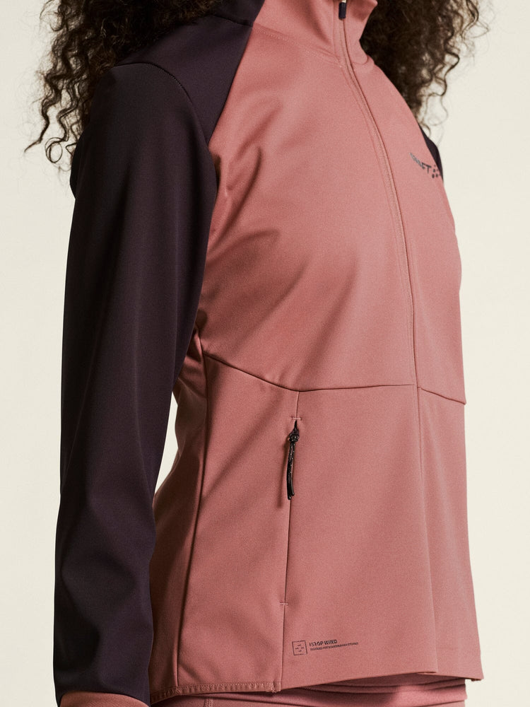 Women's Core XC Ski Training Jacket - Rose Brown/DK Plum Craft Sportswear NA