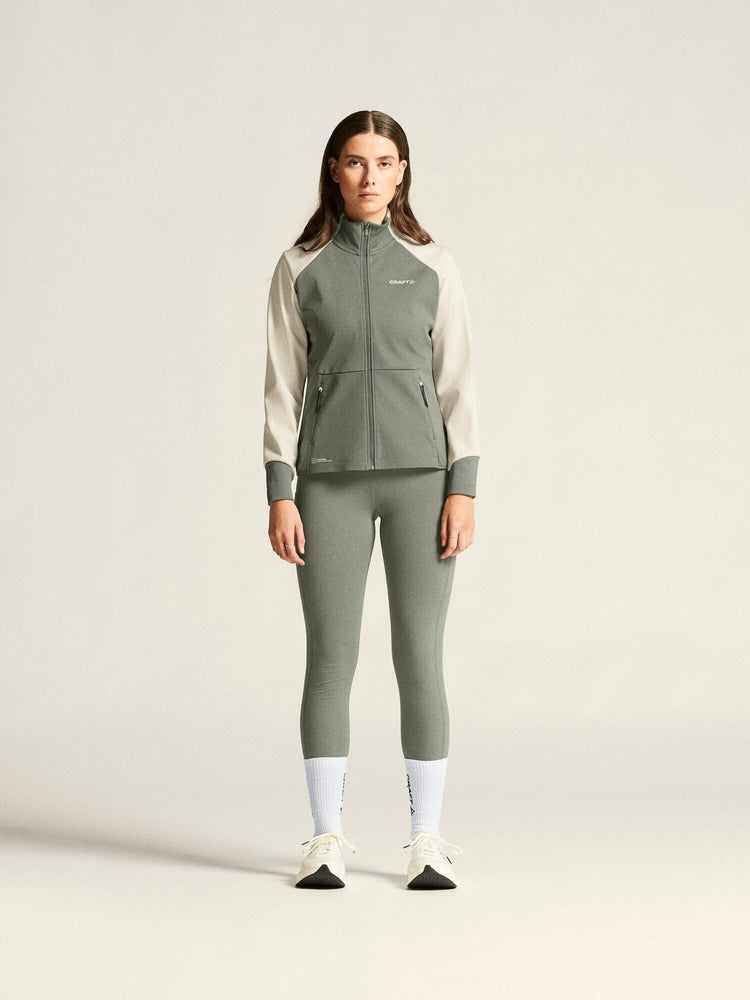 Women's Core XC Ski Training Jacket - Leaf/Tofu Craft Sportswear NA