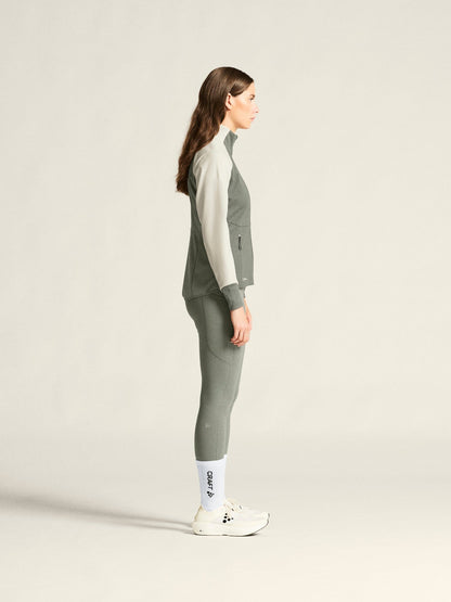 Women's Core XC Ski Training Jacket - Leaf/Tofu Craft Sportswear NA