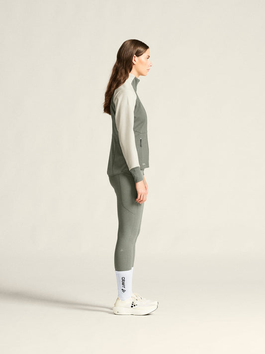 Women's Core XC Ski Training Jacket - Leaf/Tofu Craft Sportswear NA