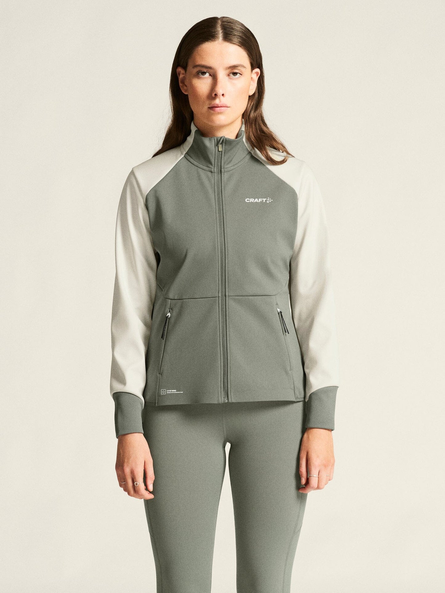 Women's Core XC Ski Training Jacket - Leaf/Tofu Craft Sportswear NA