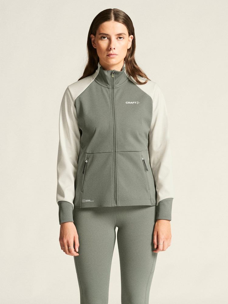 Women's Core XC Ski Training Jacket - Leaf/Tofu Craft Sportswear NA