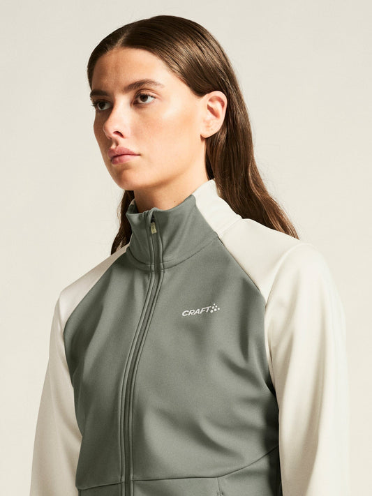 Women's Core XC Ski Training Jacket - Leaf/Tofu Craft Sportswear NA