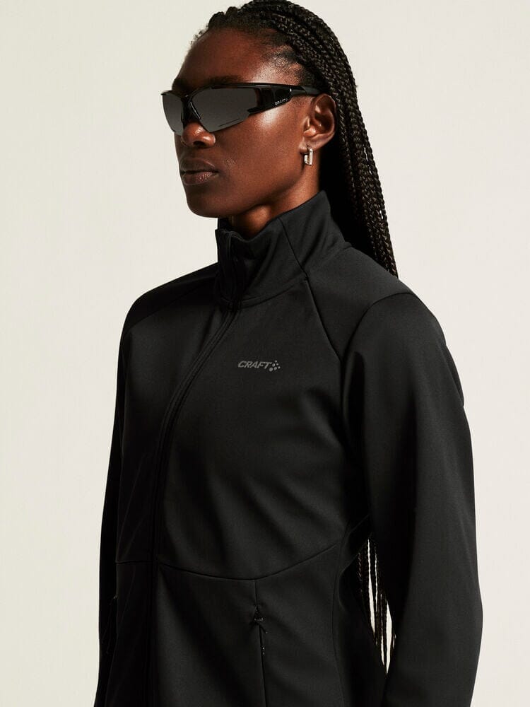 WOMENS CORE XC SKI TRAINING JACKET - Black Craft Sportswear NA