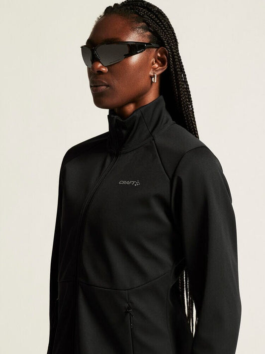 WOMENS CORE XC SKI TRAINING JACKET - Black Craft Sportswear NA