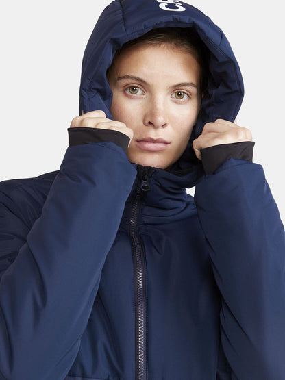 Women's Core Evolve Isolate Parka - Navy Women's Midlayers and Hoodies Craft Sportswear NA