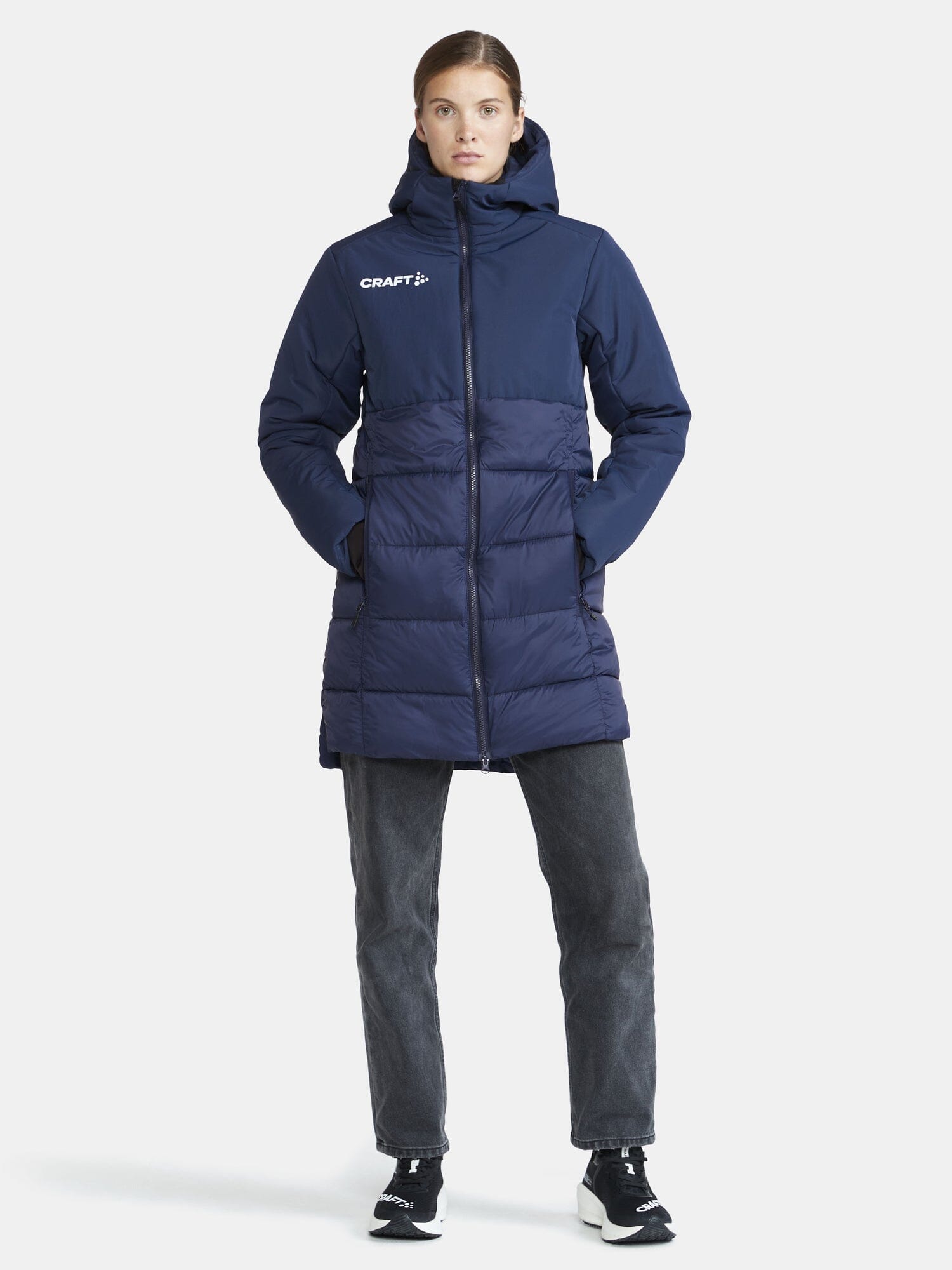 Women's Core Evolve Isolate Parka - Navy Women's Midlayers and Hoodies Craft Sportswear NA