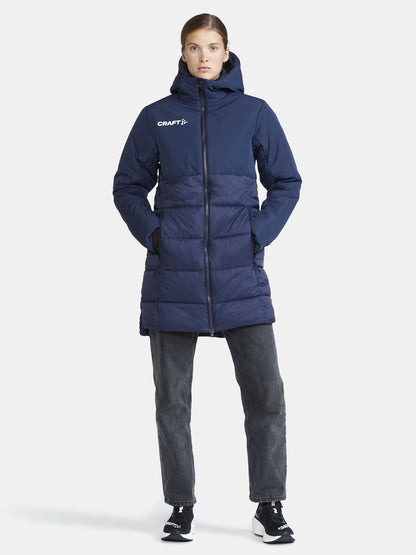 Women's Core Evolve Isolate Parka - Navy Women's Midlayers and Hoodies Craft Sportswear NA