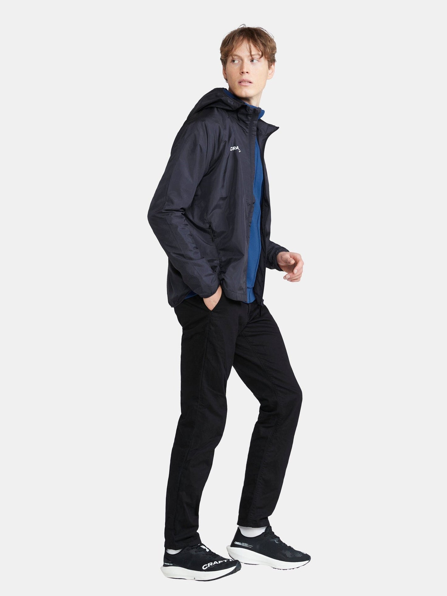 Men's Squad Wind Jacket - Navy Men's Jackets and Vests Craft Sportswear NA