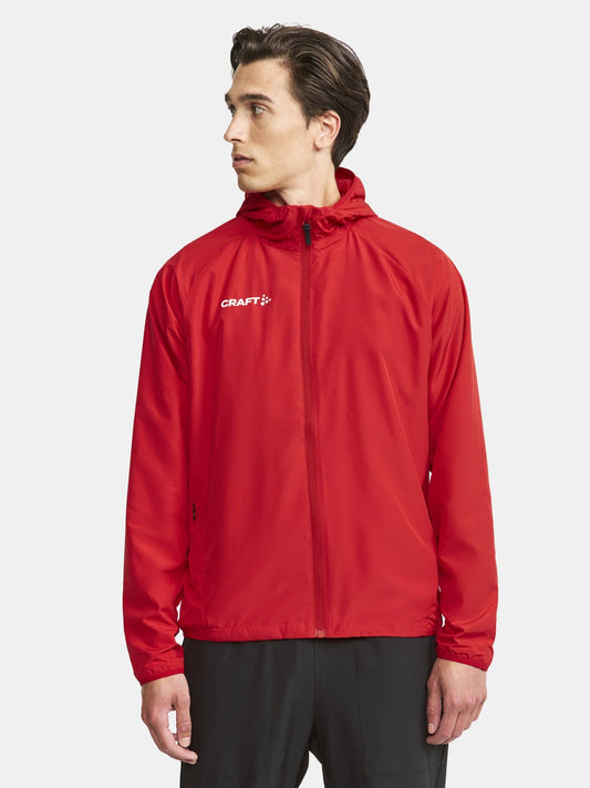 Men's Squad Wind Jacket - Bright Red Men's Jackets and Vests Craft Sportswear NA