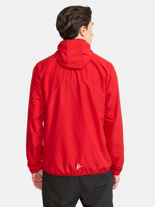 Men's Squad Wind Jacket - Bright Red Men's Jackets and Vests Craft Sportswear NA