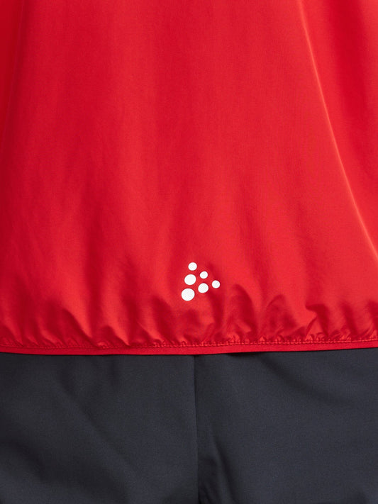 Men's Squad Wind Jacket - Bright Red Men's Jackets and Vests Craft Sportswear NA