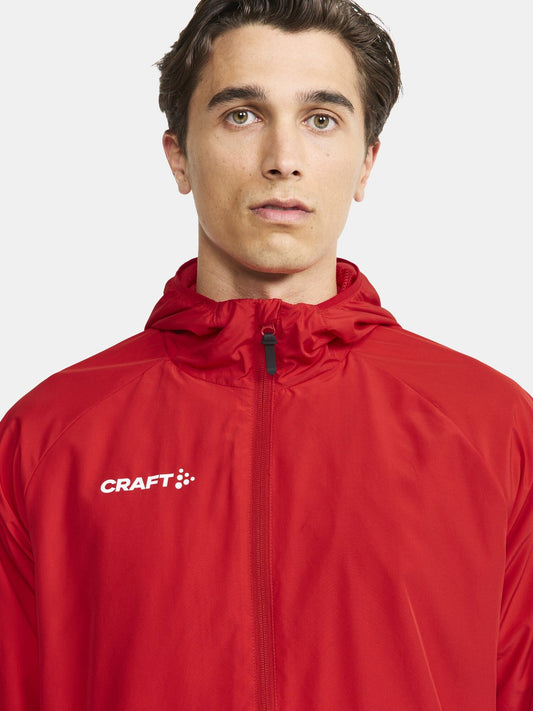 Men's Squad Wind Jacket - Bright Red Men's Jackets and Vests Craft Sportswear NA
