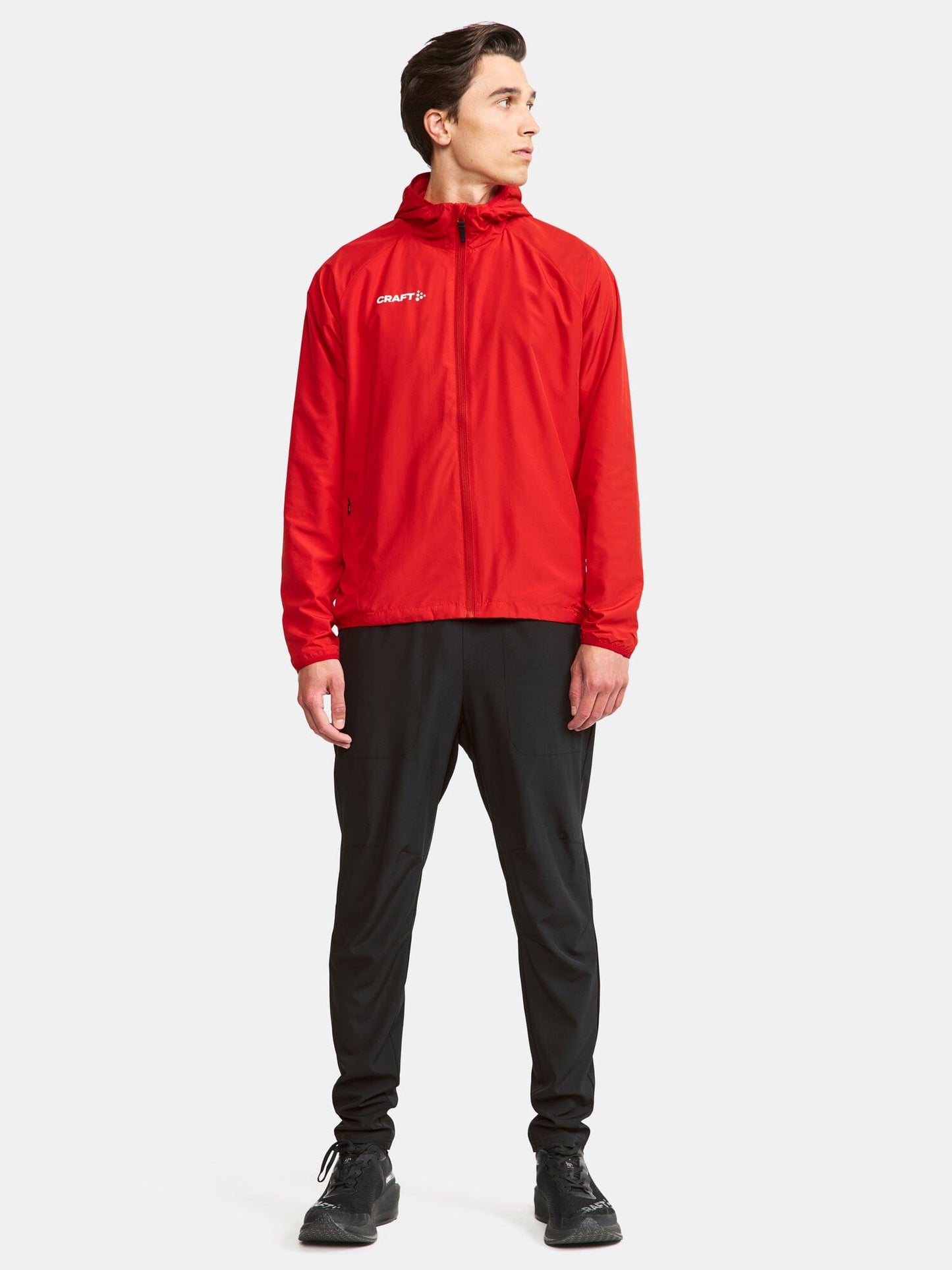 Men's Squad Wind Jacket - Bright Red Men's Jackets and Vests Craft Sportswear NA