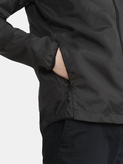 Men's Squad Wind Jacket - Black Men's Jackets and Vests Craft Sportswear NA