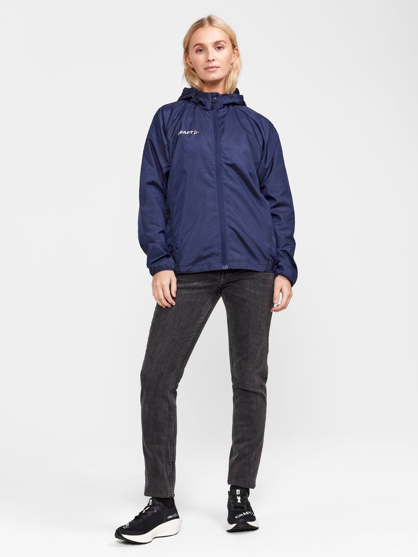 Women's Squad Wind Jacket - Navy Women's Jackets and Vests Craft Sportswear NA