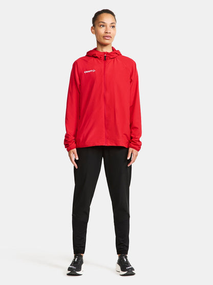 Women's Squad Wind Jacket - Bright Red Women's Jackets and Vests Craft Sportswear NA