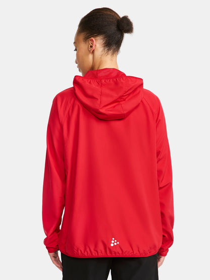 Women's Squad Wind Jacket - Bright Red Women's Jackets and Vests Craft Sportswear NA
