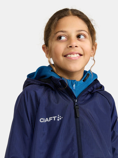 Junior's Squad Wind Jacket - Navy Kids Craft Sportswear NA
