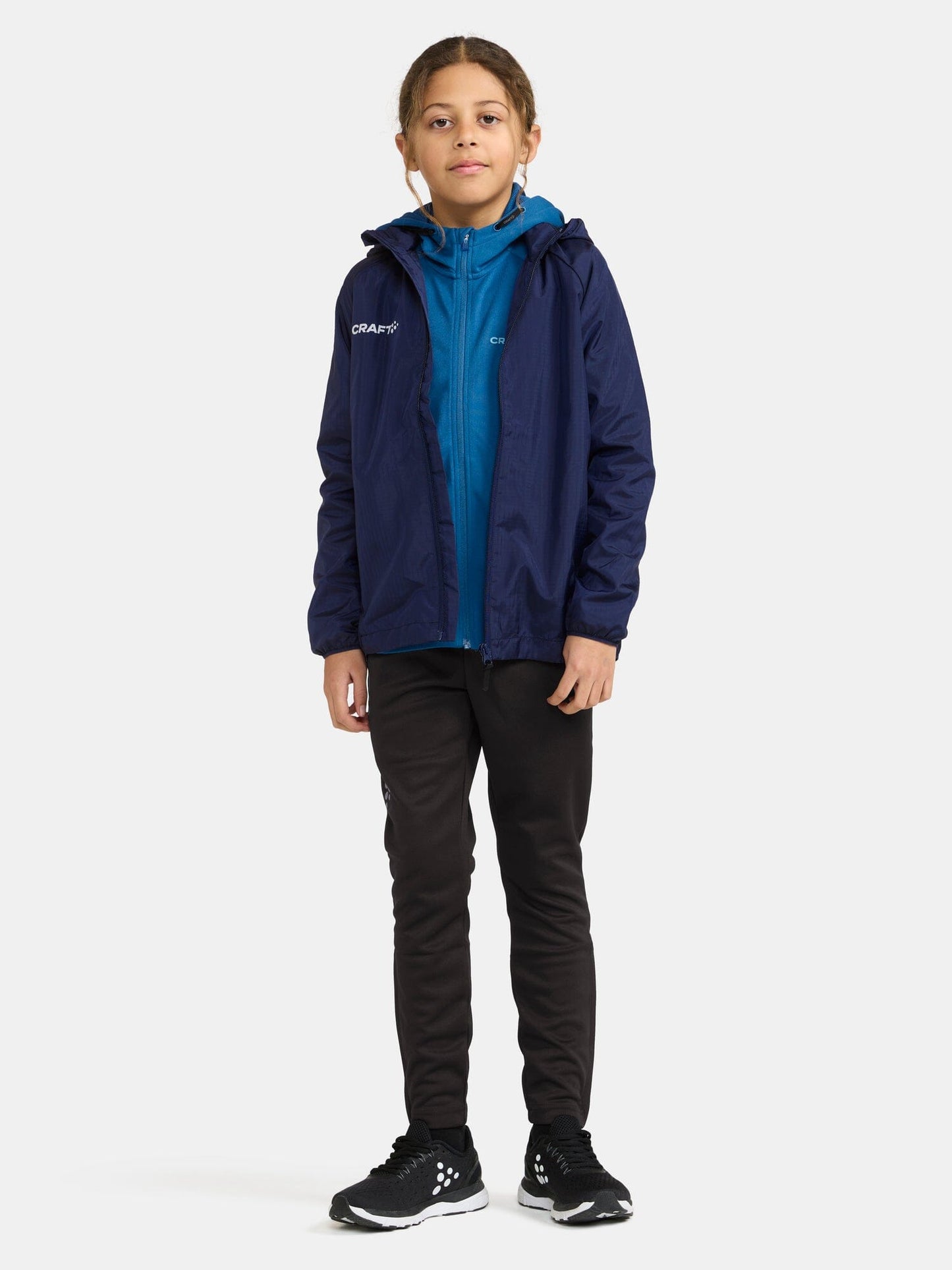 Junior's Squad Wind Jacket - Navy Kids Craft Sportswear NA