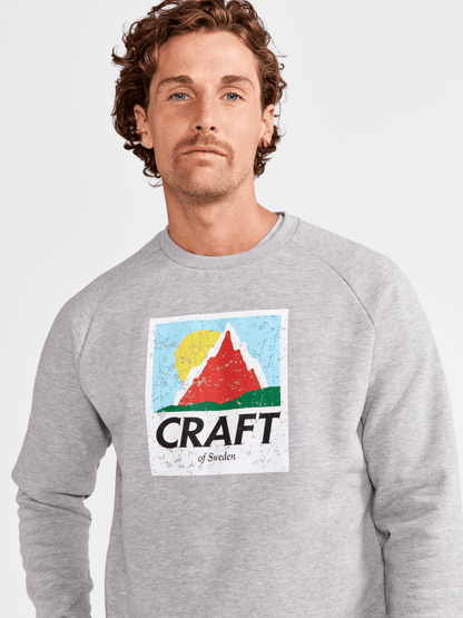 Men's Retro Crewneck - GREY MELANGE Craft Sportswear NA