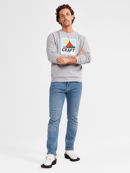Men's Retro Crewneck - GREY MELANGE Craft Sportswear NA