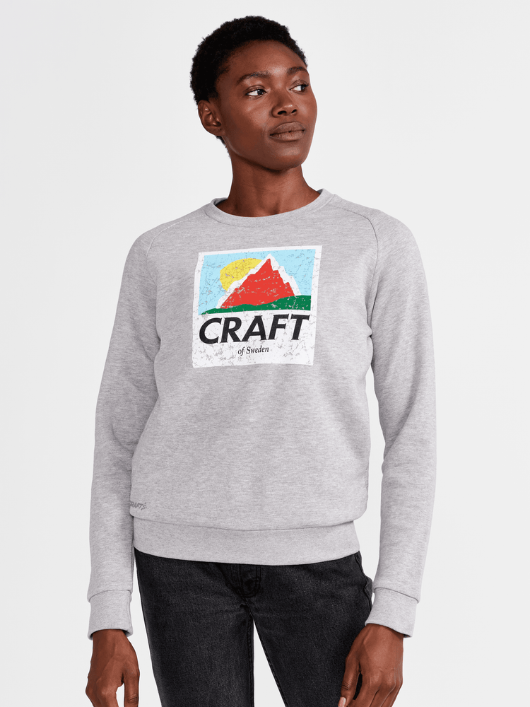 Women's Retro Crewneck - GREY MELANGE Craft Sportswear NA
