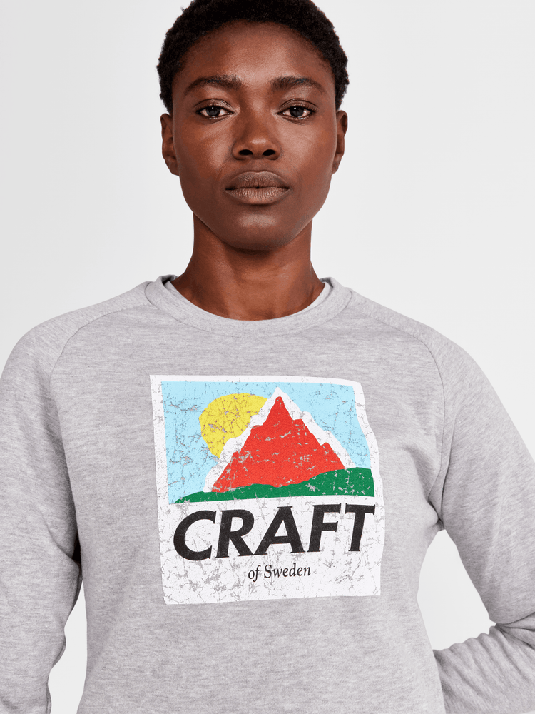 Women's Retro Crewneck - GREY MELANGE Craft Sportswear NA