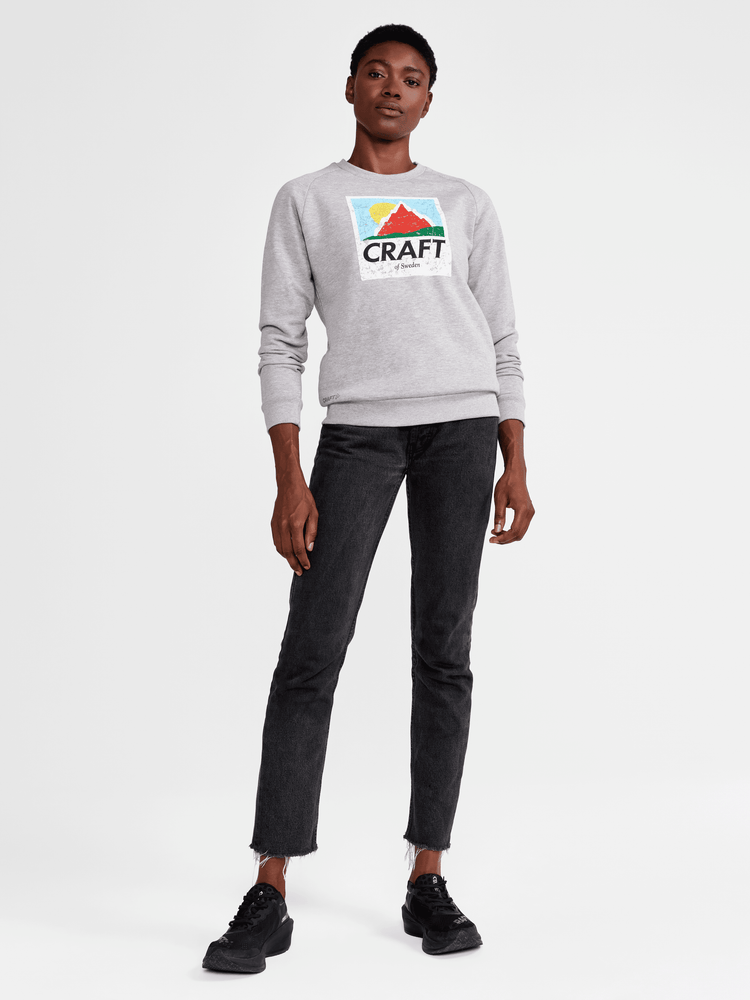 Women's Retro Crewneck - GREY MELANGE Craft Sportswear NA