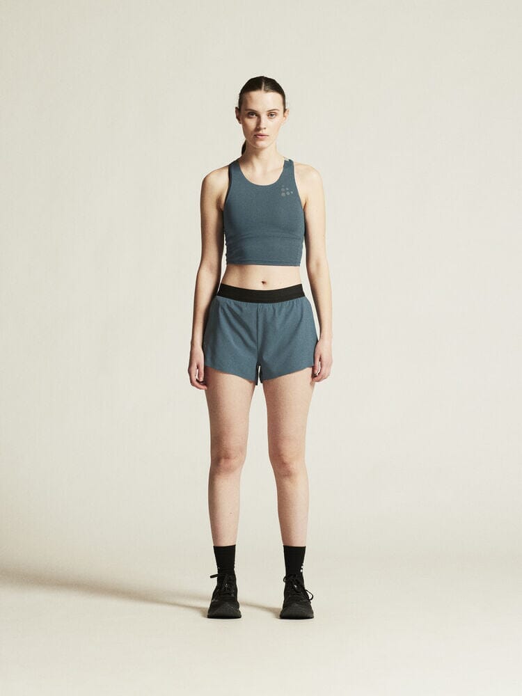 Craft PRO Hypervent Women's Split Running Shorts - Lightweight Ventilated Shorts For Hot Weather