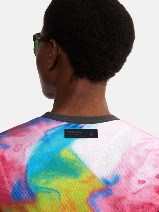 Women's PRO Hypervent Jaquard Running Tee - FUCHSIA/MULTI Craft Sportswear NA