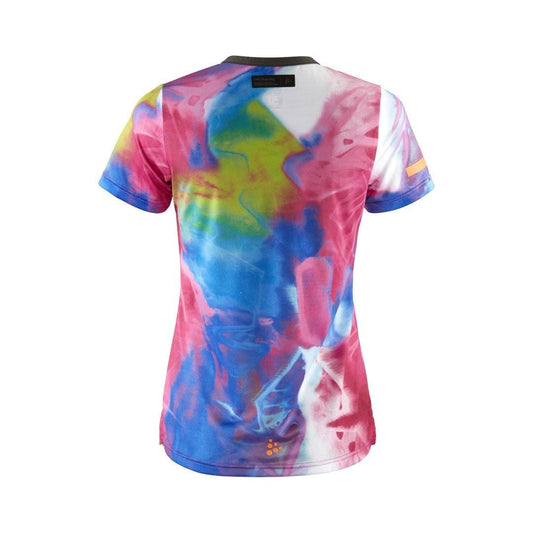 Women's PRO Hypervent Jaquard Running Tee - FUCHSIA/MULTI Craft Sportswear NA