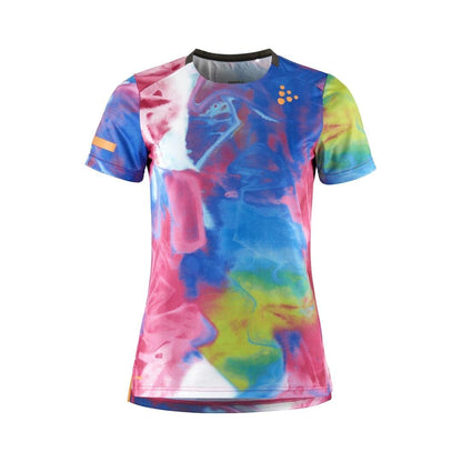 Women's PRO Hypervent Jaquard Running Tee - FUCHSIA/MULTI Craft Sportswear NA