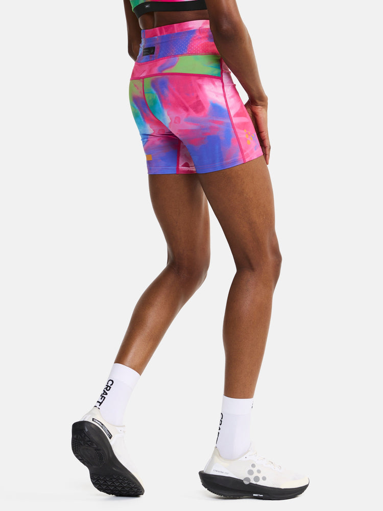 Women's PRO Hypervent Short Tights 2.0 - FUCHSIA/MULTI Craft Sportswear NA