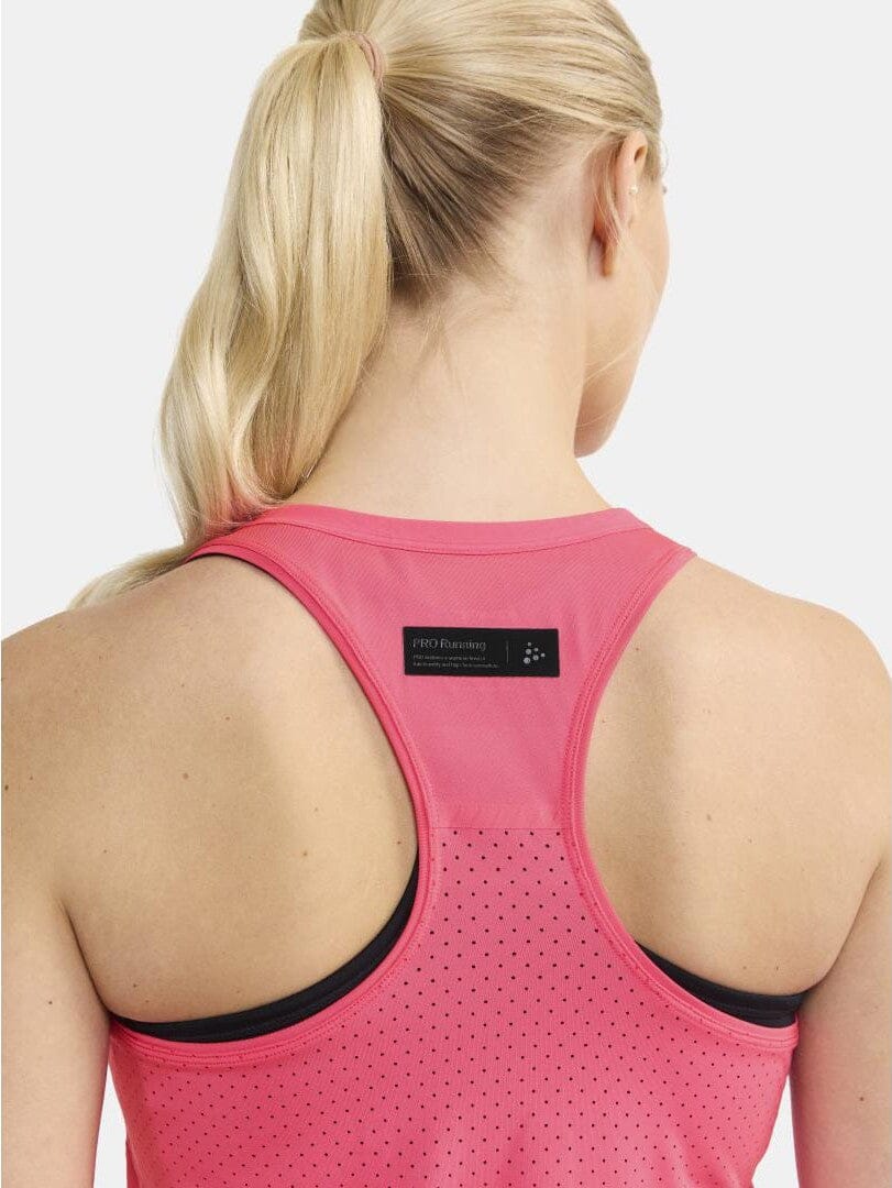 Women's PRO Hypervent Running Singlet 2 - FUCHSIA Craft Sportswear NA