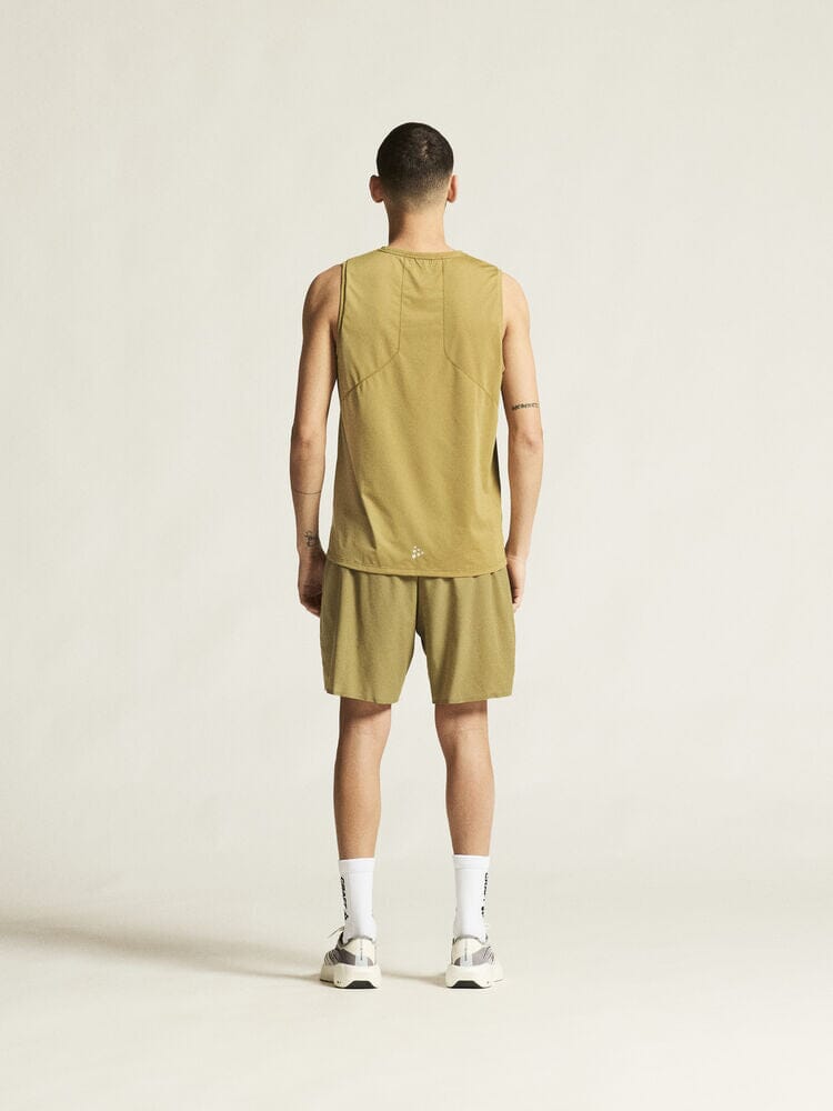 Men's Pro Trail Running Shorts - Khaki Craft Sportswear NA