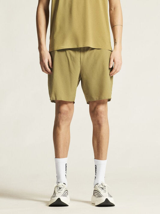 Men's Pro Trail Running Shorts - Khaki Craft Sportswear NA