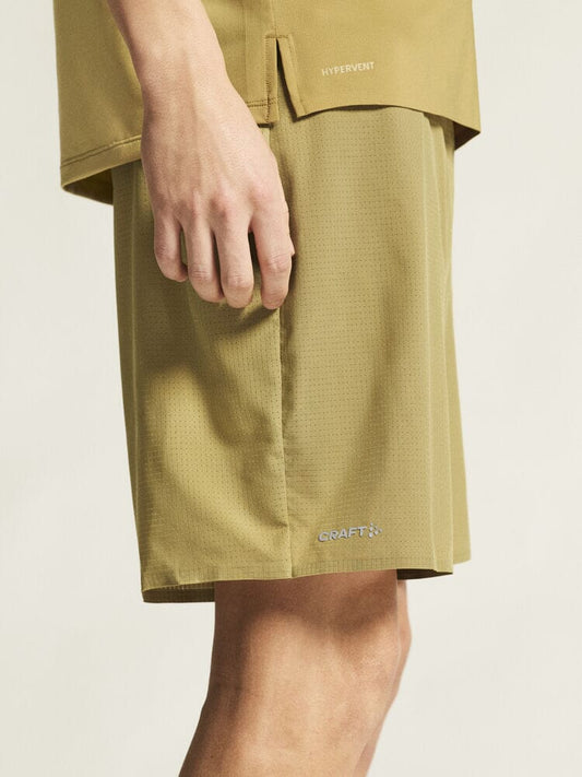 Men's Pro Trail Running Shorts - Khaki Craft Sportswear NA